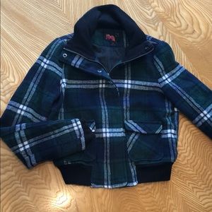 Forever 21 plaid zip-up jacket